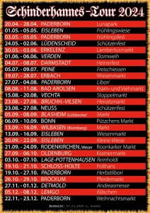 Tourplan 2024